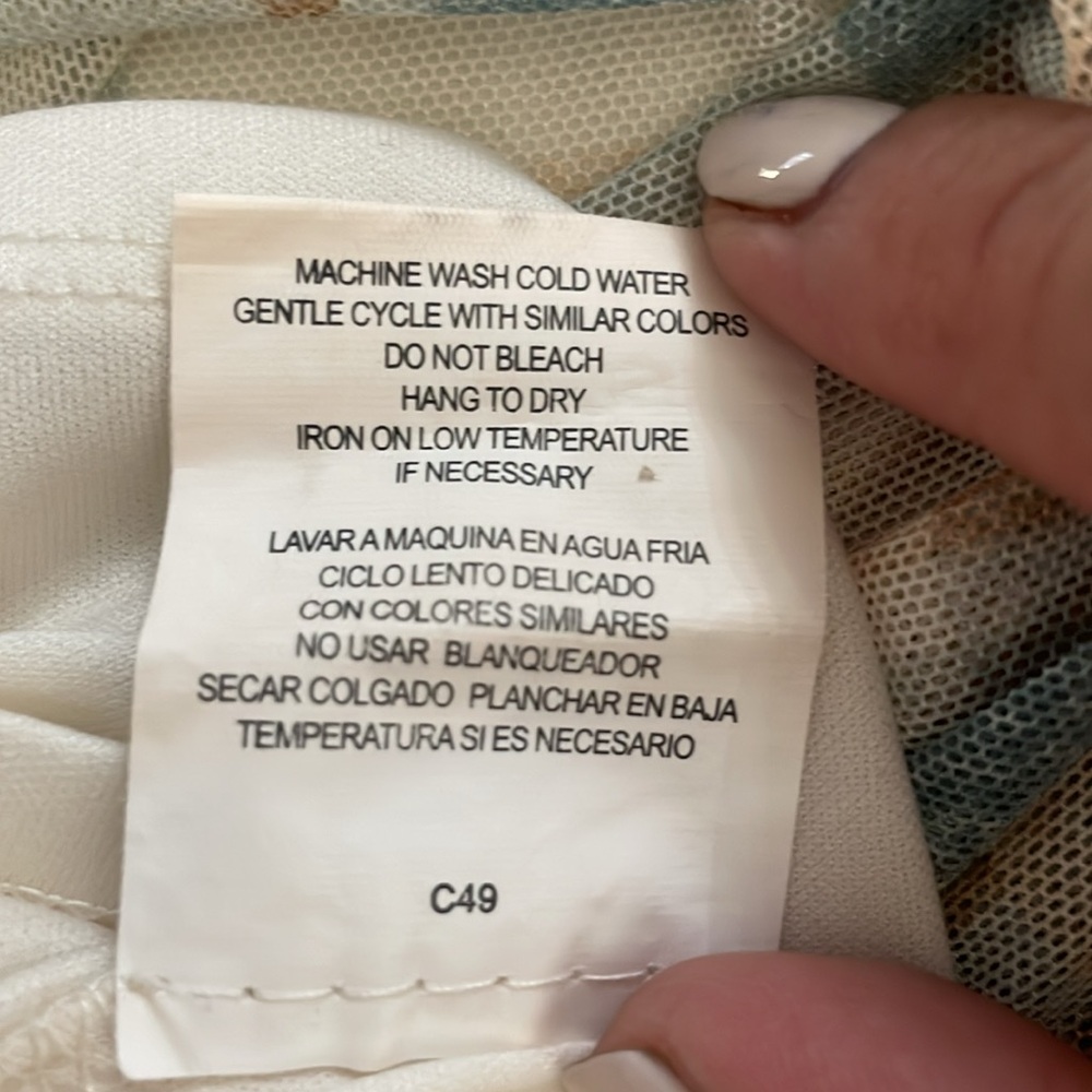 Mix 3 ITEMS fOR $9 Plaid Green and Tan Cream Short Sleeve Dress - Picture 10 of 11